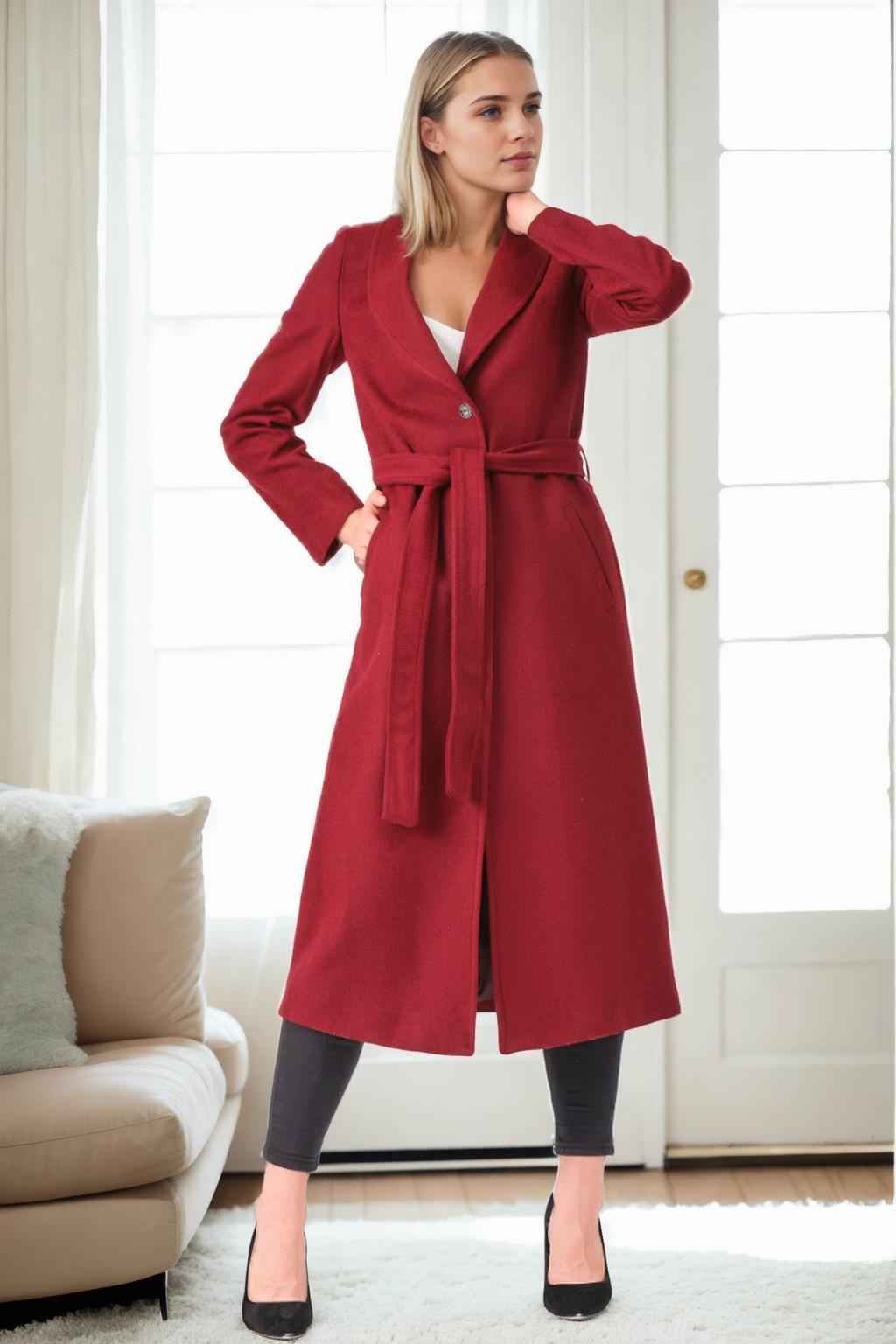 Z6681 DEWBERRY BAYAN PALTO-BORDO-1