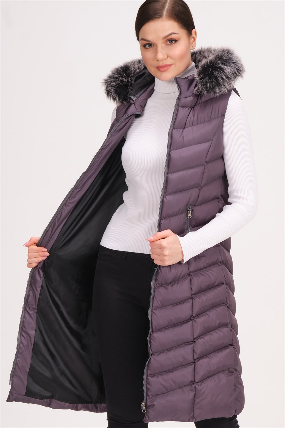 Z6684 DEWBERRY BAYAN YELEK-ANTRASİT