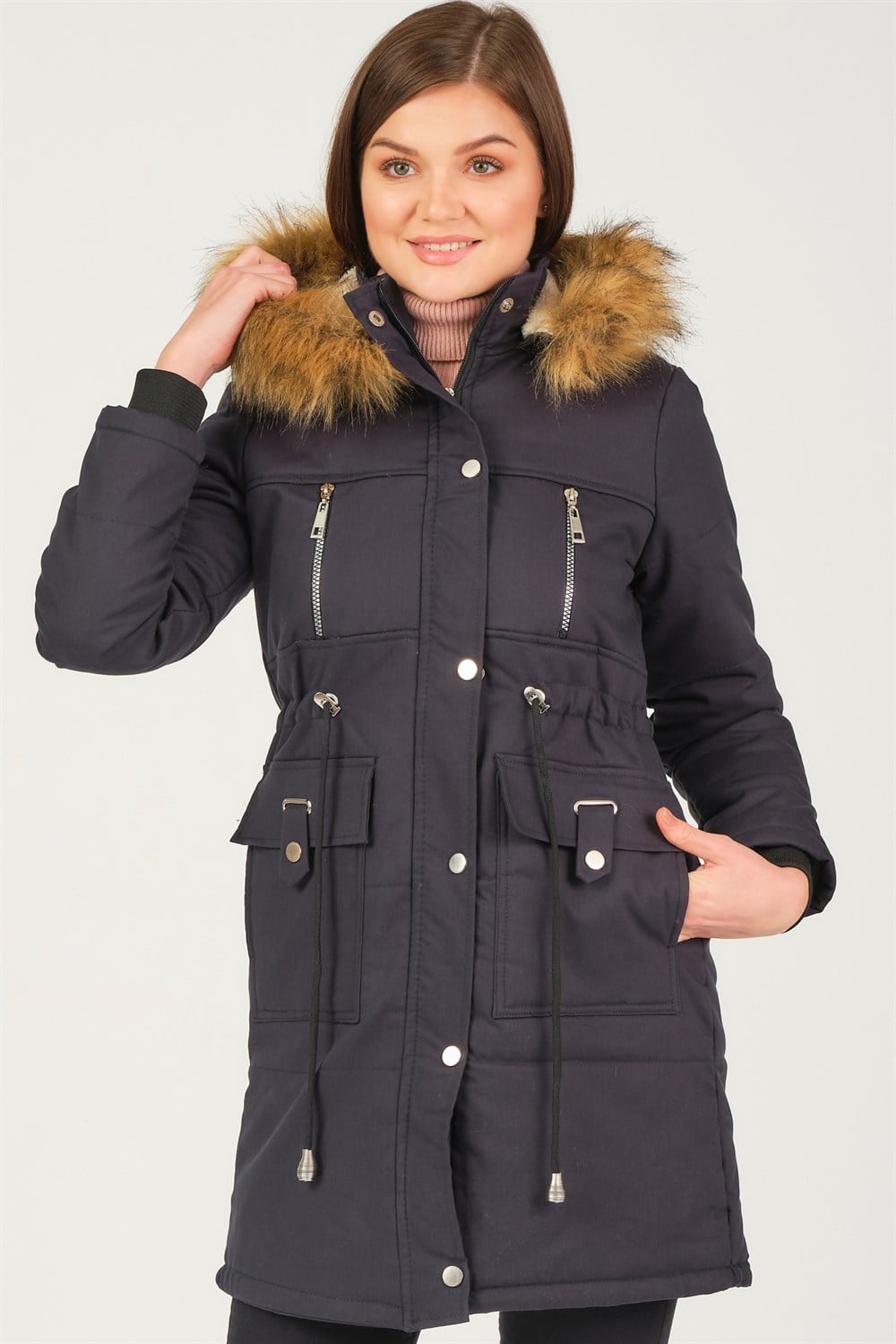 Z6711 DEWBERRY CREMONA BAYAN KABAN-LACİVERT