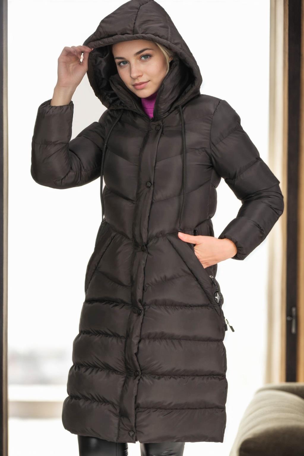 Z6719 DEWBERRY BAYAN KABAN-SİYAH-1