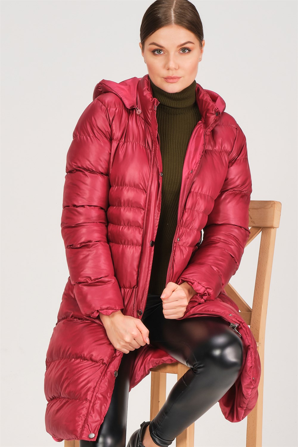 Z6731 DEWBERRY HK STYLE BAYAN KABAN-BORDO