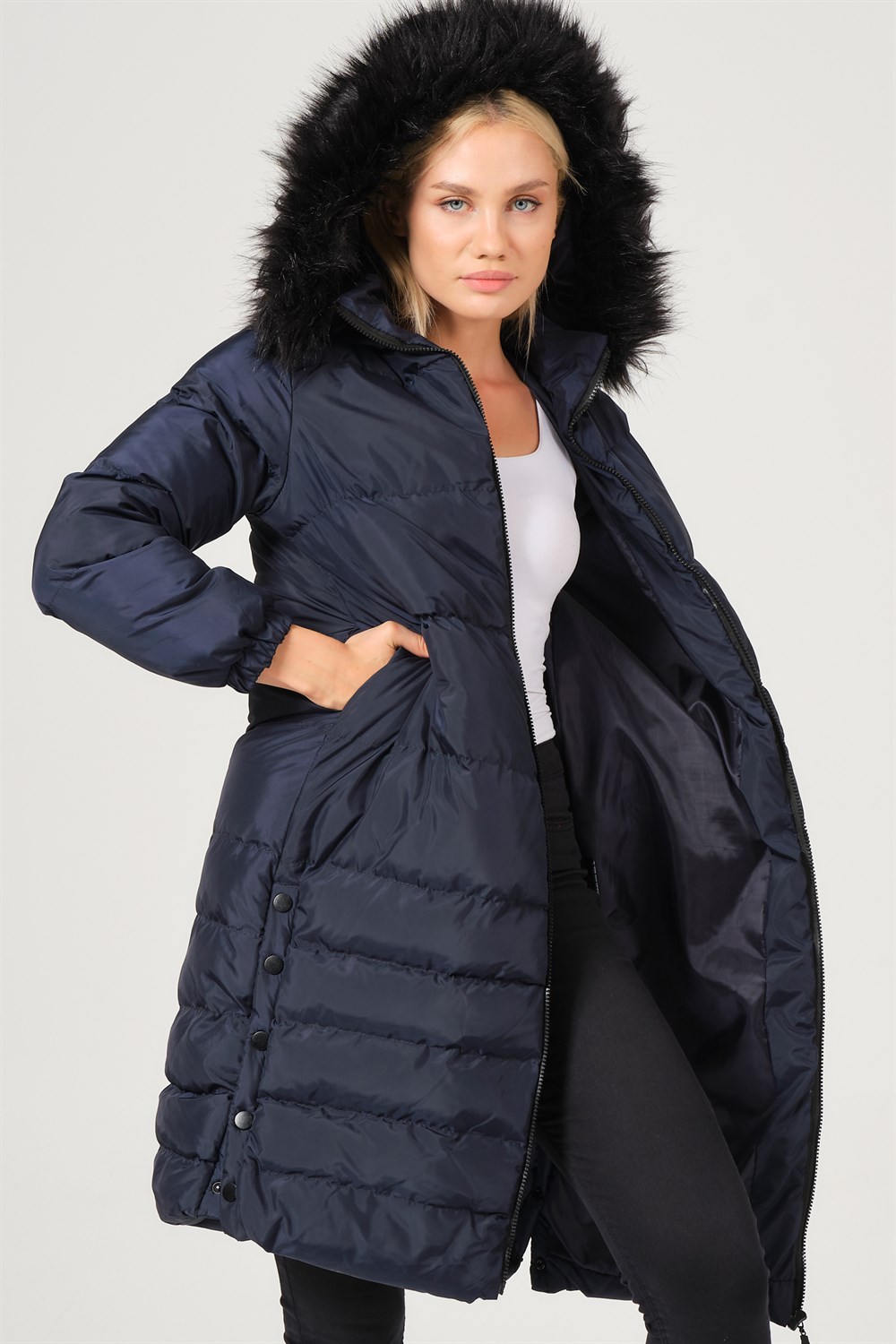Z6740 DEWBERRY BAYAN KABAN-LACİVERT