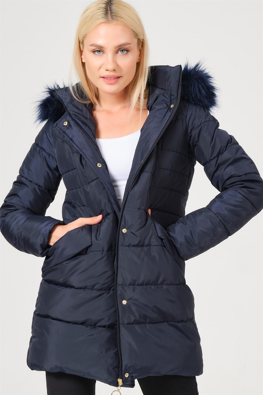 Z6745 DEWBERRY BAYAN KABAN-LACİVERT