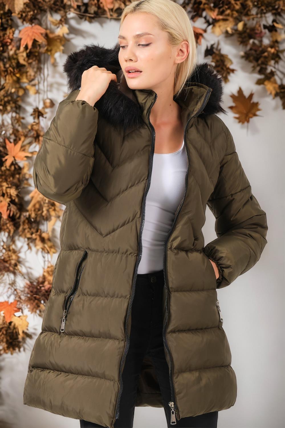 Z6759 DEWBERRY BAYAN KABAN-DÜZ HAKİ