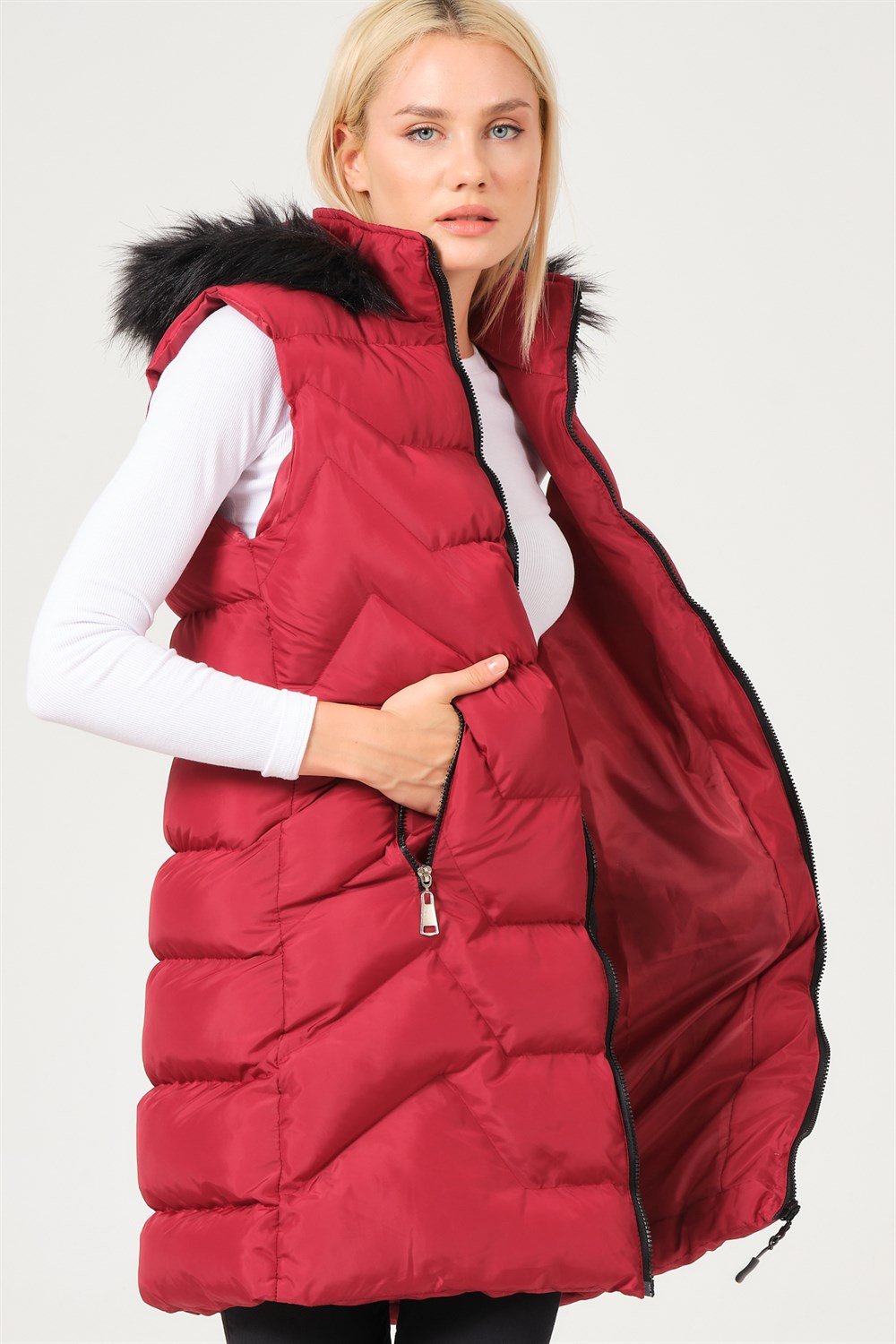 Z6761 DEWBERRY BAYAN YELEK-BORDO