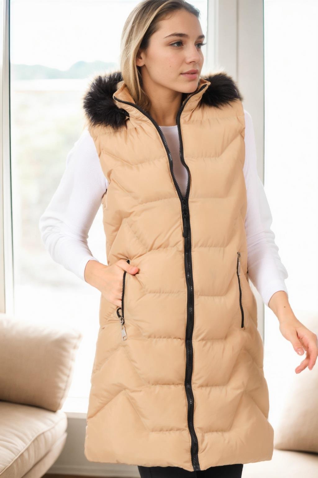 Z6761 DEWBERRY BAYAN YELEK-VİZON-1