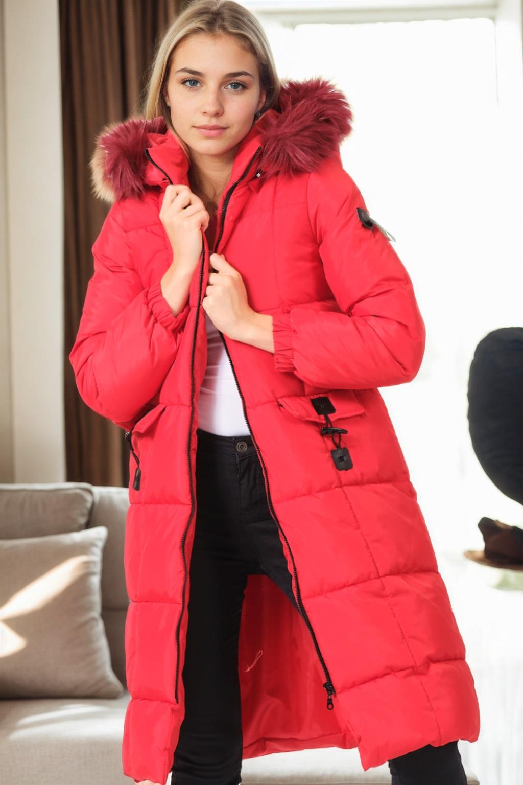 Z9706 DEWBERRY BAYAN MONT-KIRMIZI