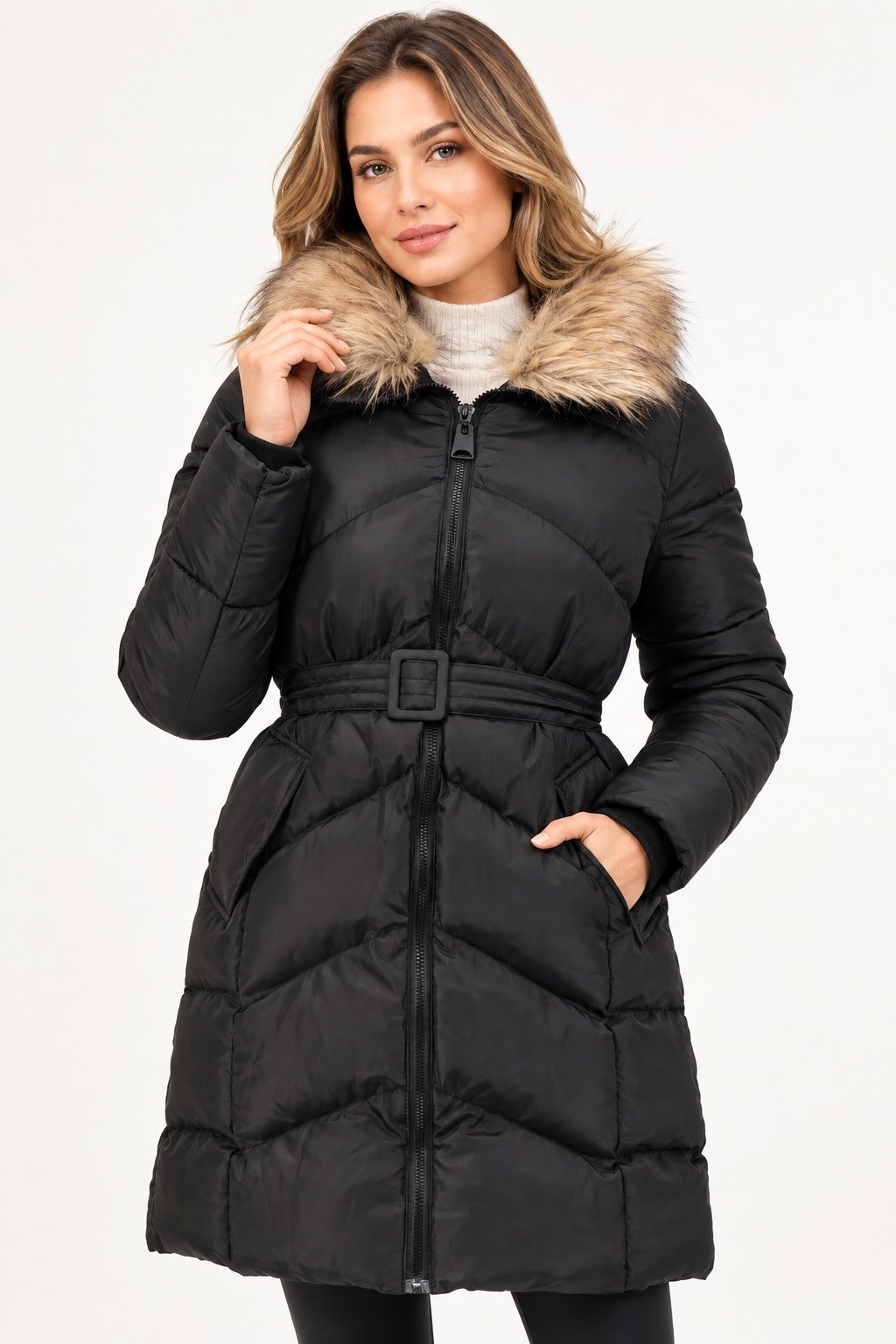 Z9767 DEWBERRY BAYAN KABAN-SİYAH-1