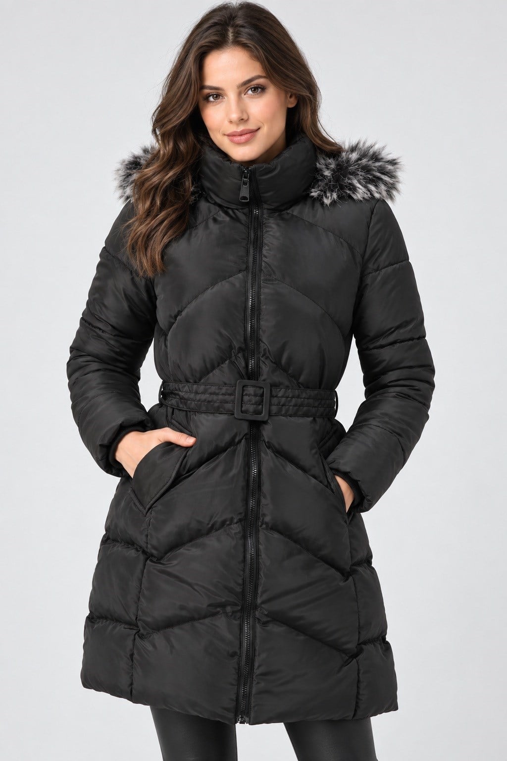 Z9768 DEWBERRY BAYAN KABAN-SİYAH-1
