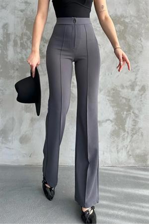 80272 Dewbery High Waist Slim Fit Wide Leg Pants-ANTRASİT