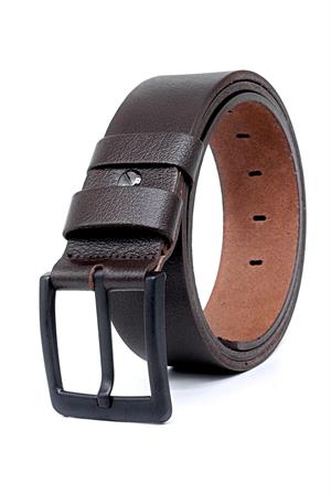 R9136 Dewberry Pack of 2 Black-Brown Leather Mens Belt-SİYAH-KAHVE