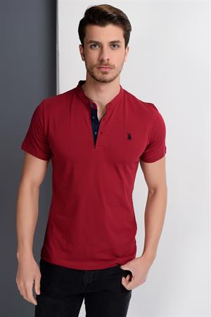 T8560 DEWBERRY T-SHIRT-AÇIK BORDO