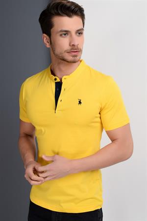 T8560 DEWBERRY T-SHIRT-AÇIK SARI