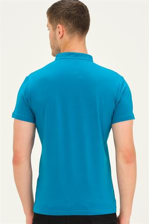 T8560 DEWBERRY T-SHIRT-KOYU TURKUAZ