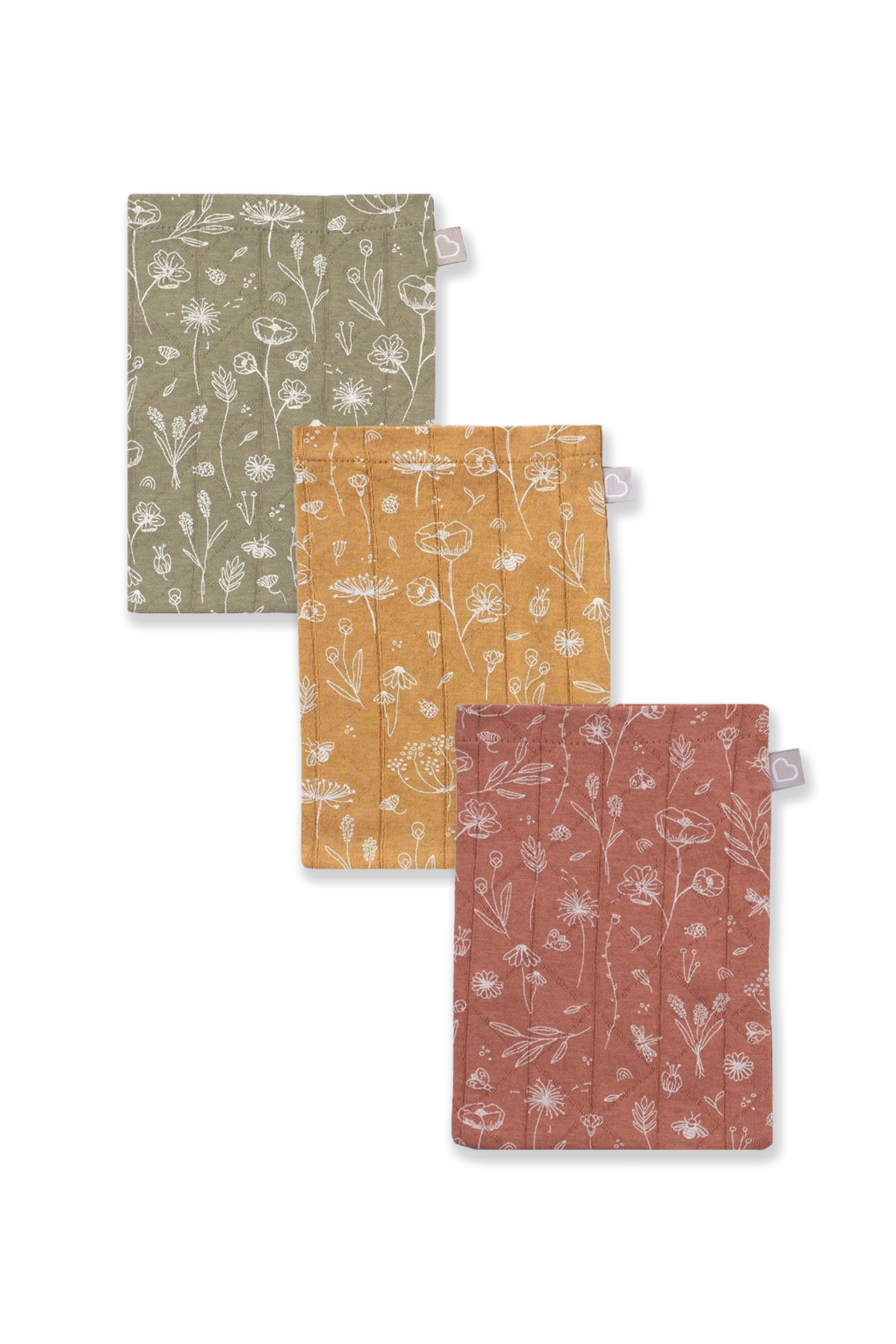 Bebek 3lü Bahar Çiçekli Kese Renkli