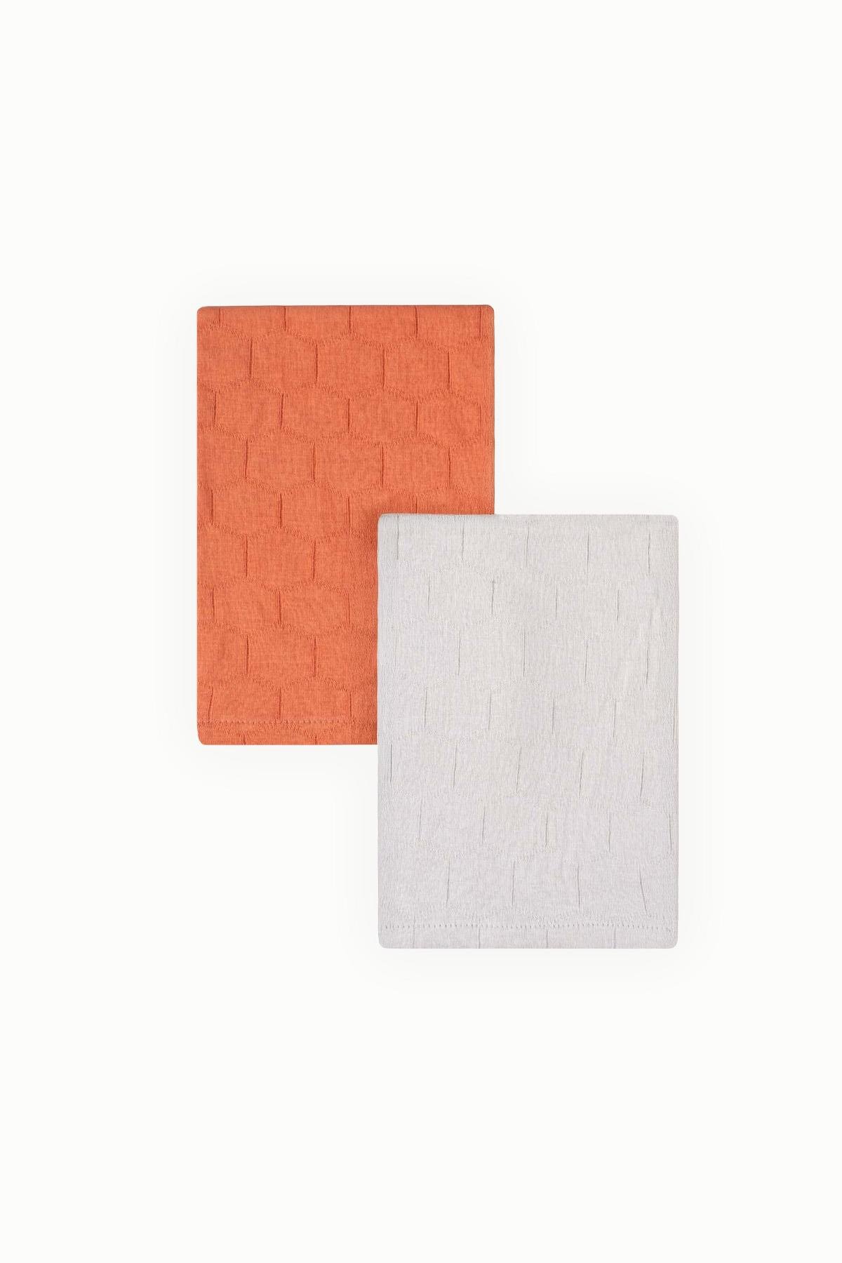 Uygun Bebe2 li Bebek Müslin Kese Seti Gri - KiremitHavlu & Bornoz