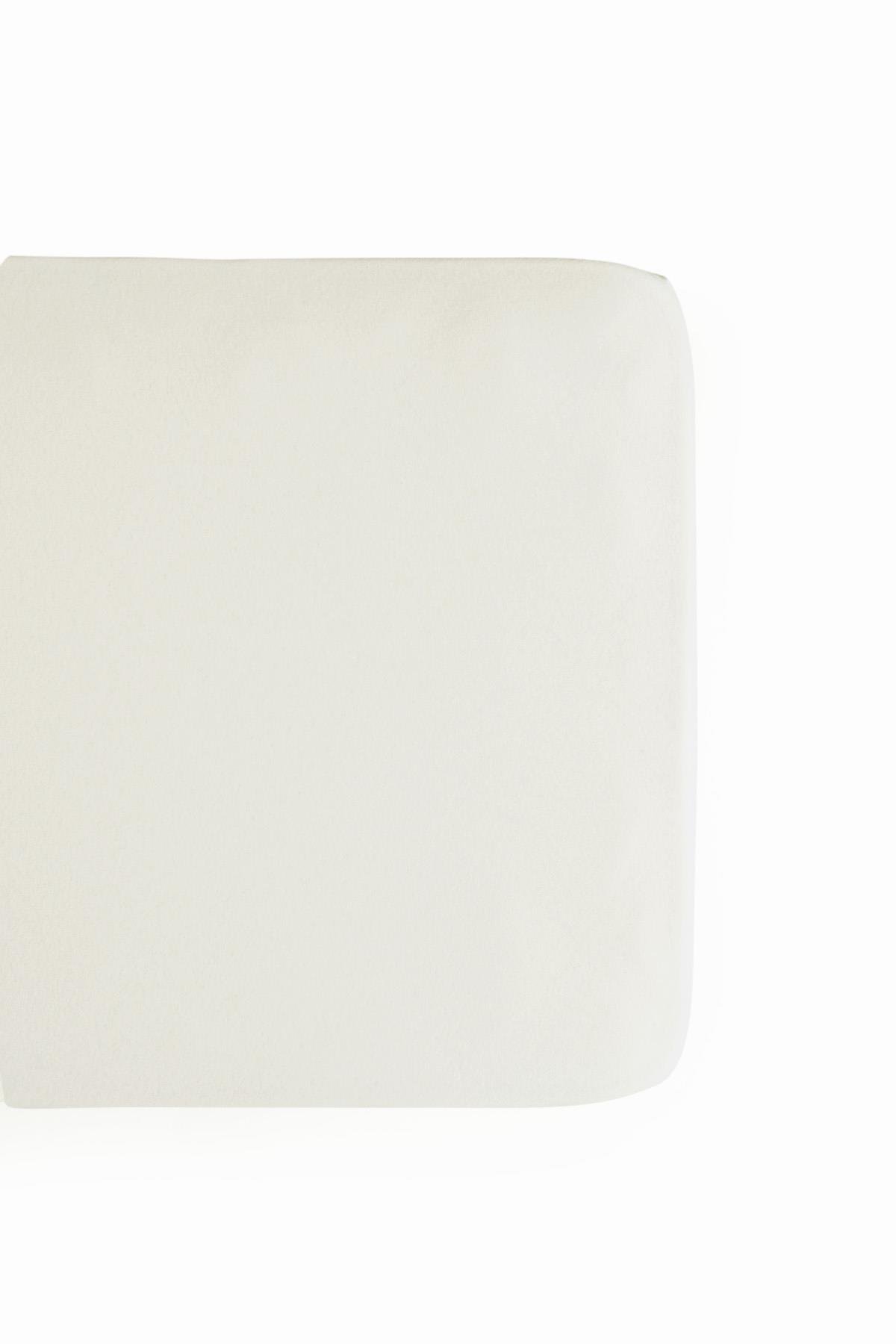 Bebek Lastikli Çarşaf 60x120 cm Desensiz Krem