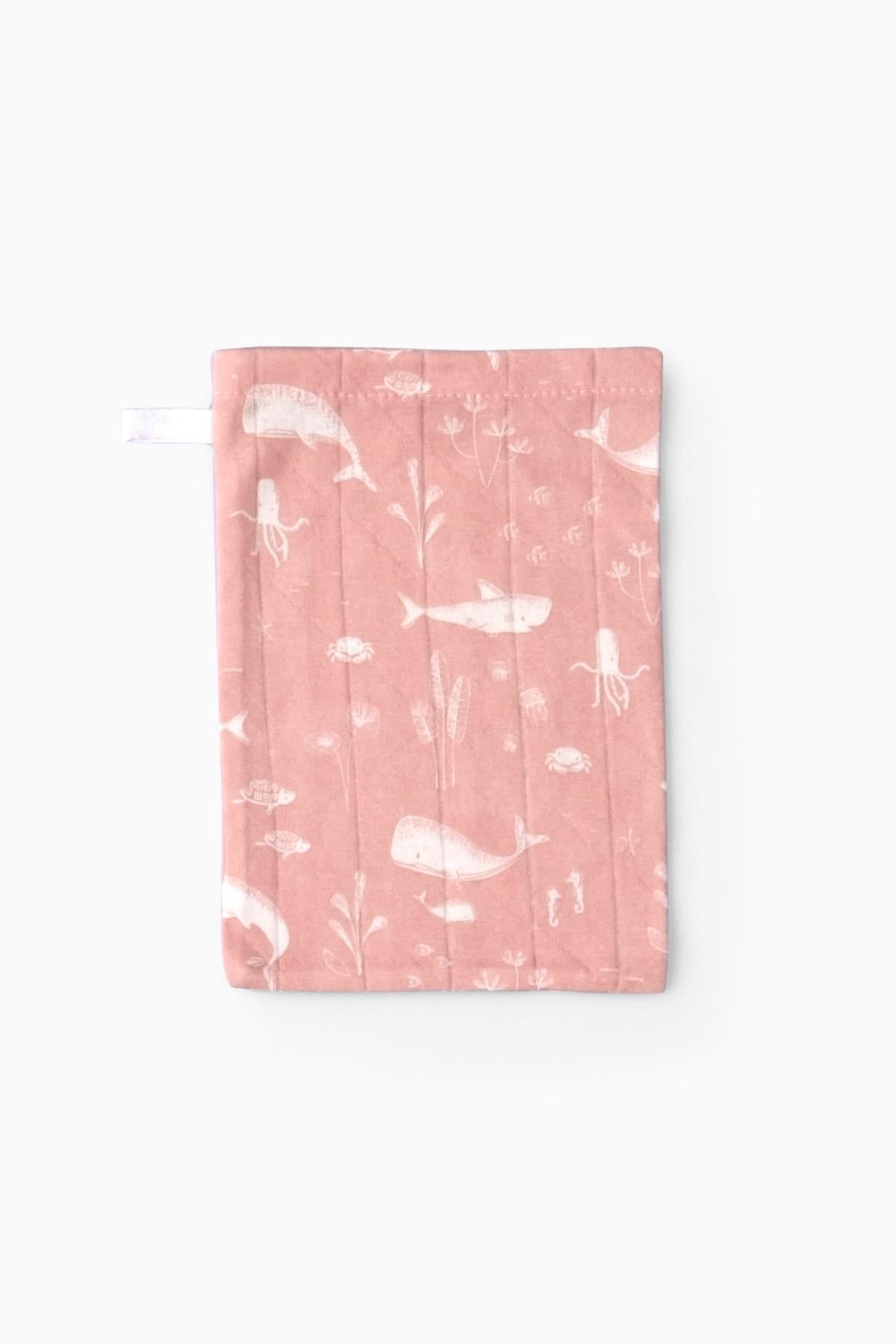 Bebek Müslin Kese Balık Desenli Pembe