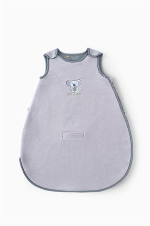 Boumini Kolsuz Pamuklu Bebek Uyku Tulumu Koala Nakışlı Gri