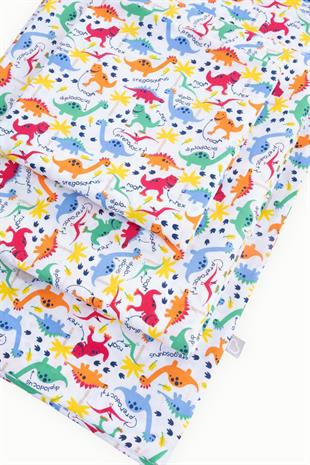 BouminiBoumini % 100 Pamuk Bebek Nevresim Takımı Renkli DinozorlarNevresim Takımları