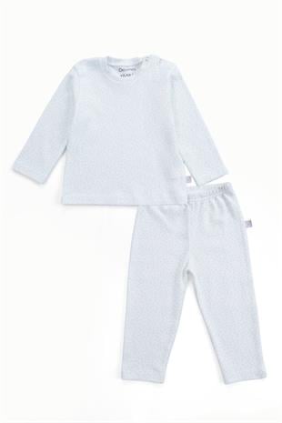 BouminiBoumini Bebek ve Çocuk Pijama Takımı Yapraklar MintErkek Bebek Pijama Takımı