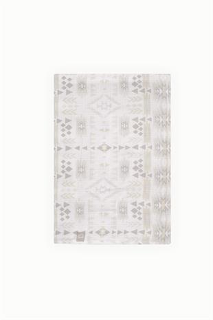 BouminiBoumini Pamuk Müslin Örtü Battaniye 120x120 cm Üçgenli GriMüslin Örtüler