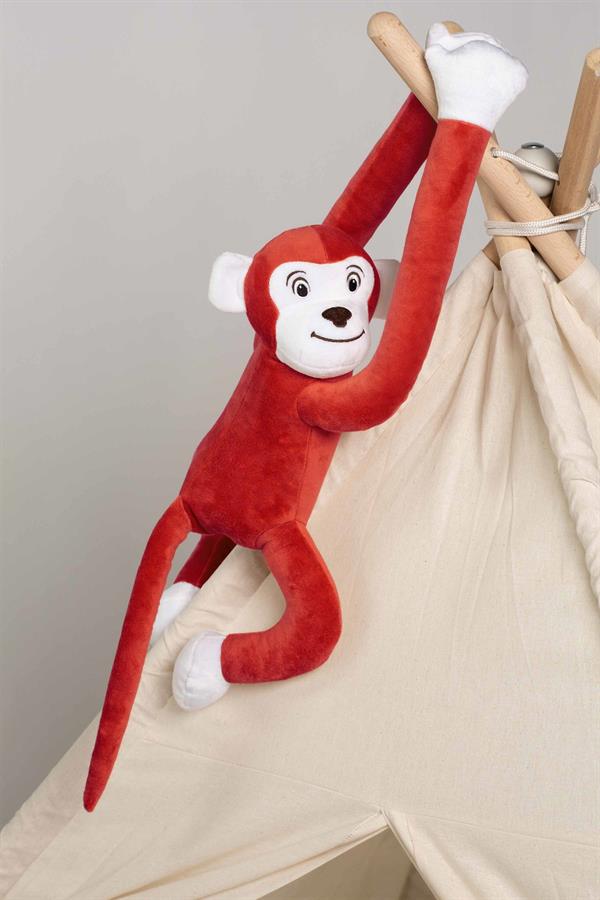 Boumini Toys Boyuna Sarılan Maymun Kırmızı Elleri Çıtçıtlı 55 cmOYUNCAK Boumini Toys Boyuna Sarılan Pelüş Maymun Kırmızı Elleri Çıtçıtlı 55 cm Boumini
