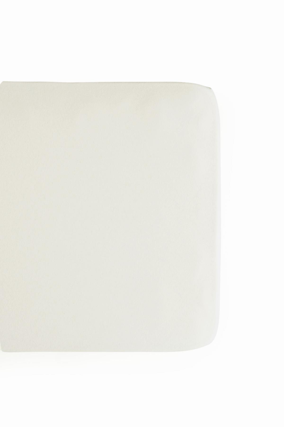 Bebek Lastikli Çarşaf 75x95 cm Desensiz Krem