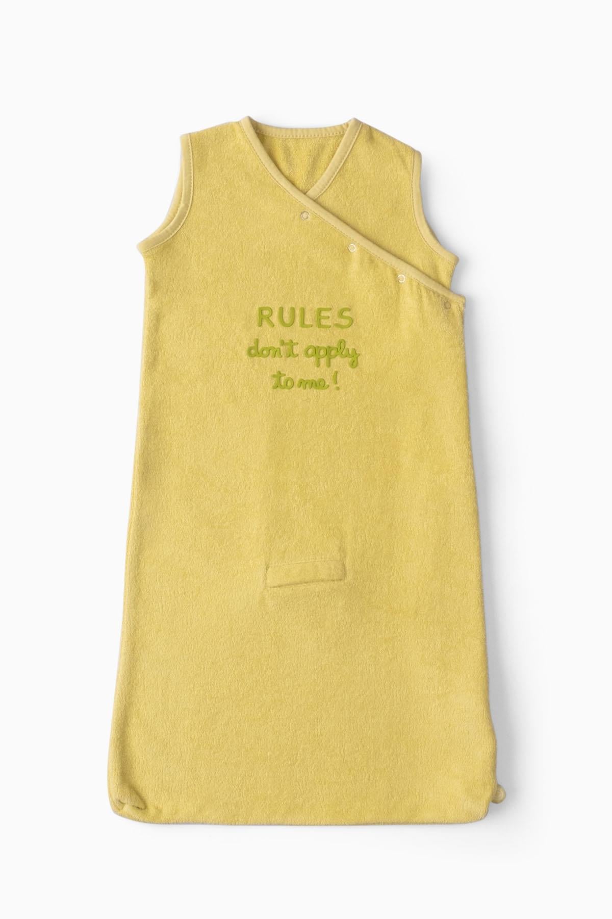 Piko Kolsuz Bebek Uyku Tulumu 0- 6 ay 1.0 tog Rules don't apply to me! Sarı