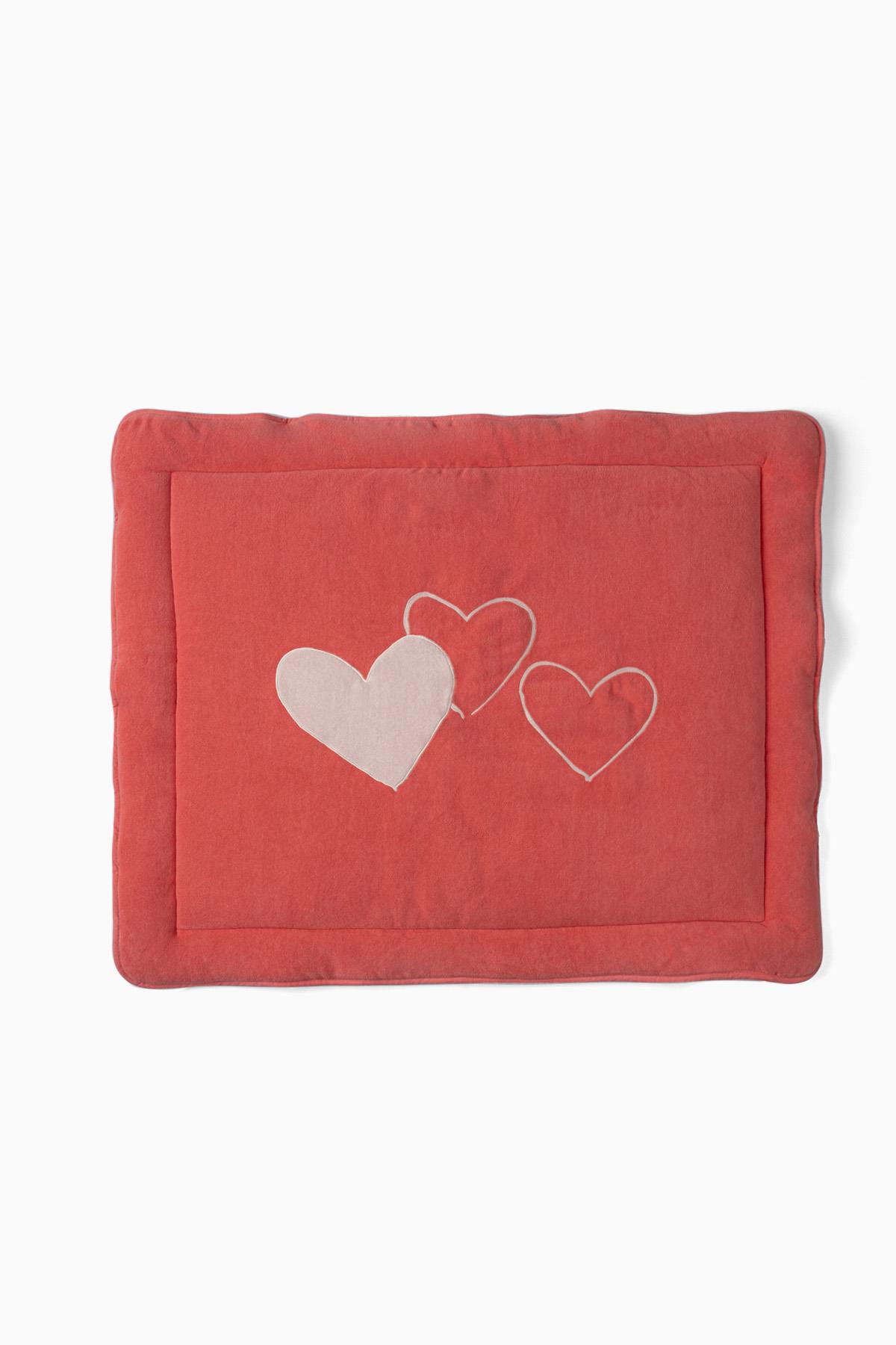 Kalpler Emekleme Minderi Oyun Matı 75x95x5 cm Kırmızı