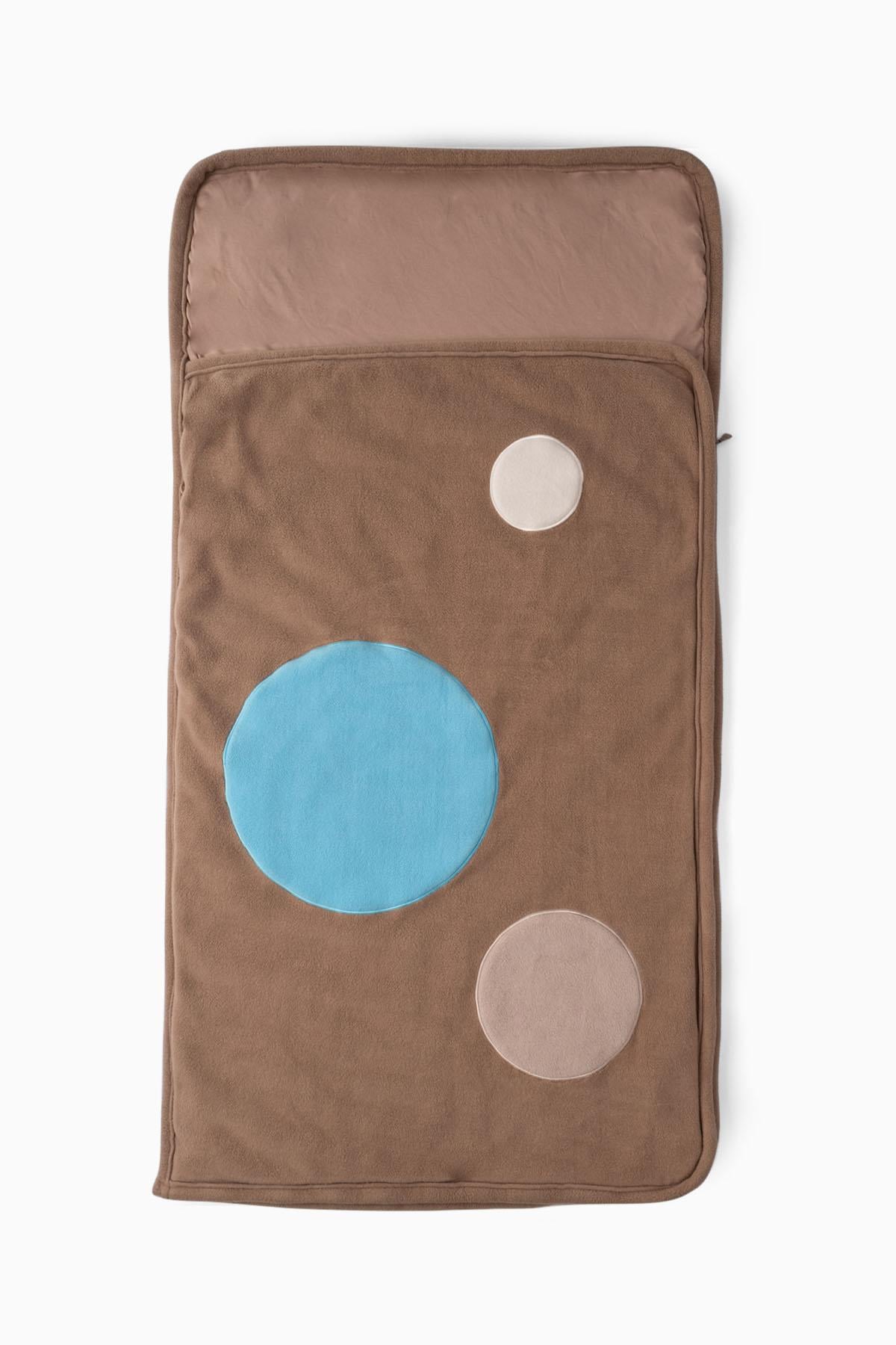 Polar Yatak ve Kamp Tulumu 70x140 cm Kahverengi Yuvarlaklar