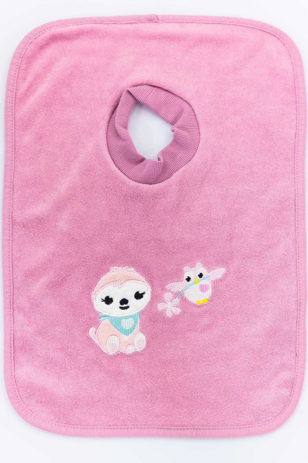 Bebek Mama Önlüğü Kafadan Geçmeli 25x40 cm Pembe Tembel HayvanMama Önlükleri Bebek Mama Önlüğü Kafadan Geçmeli 25x40 cm Pembe Tembel Hayvan Uygun Bebe