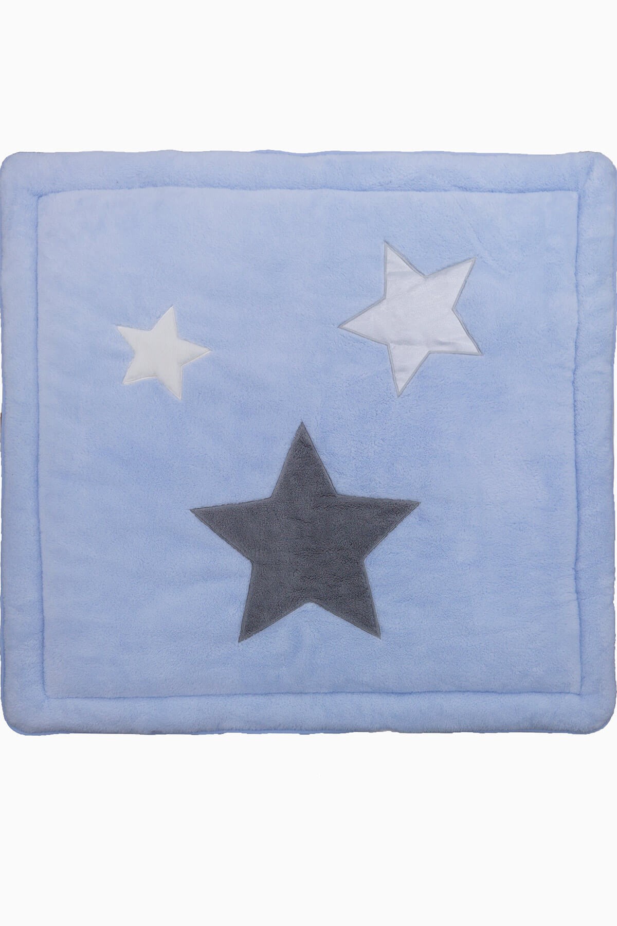 Bebek Oyun Minderi Üç Yıldızlı Welsoft Emekleme Minderi 100x100x5 cm Oyun Matı Uygun Bebe