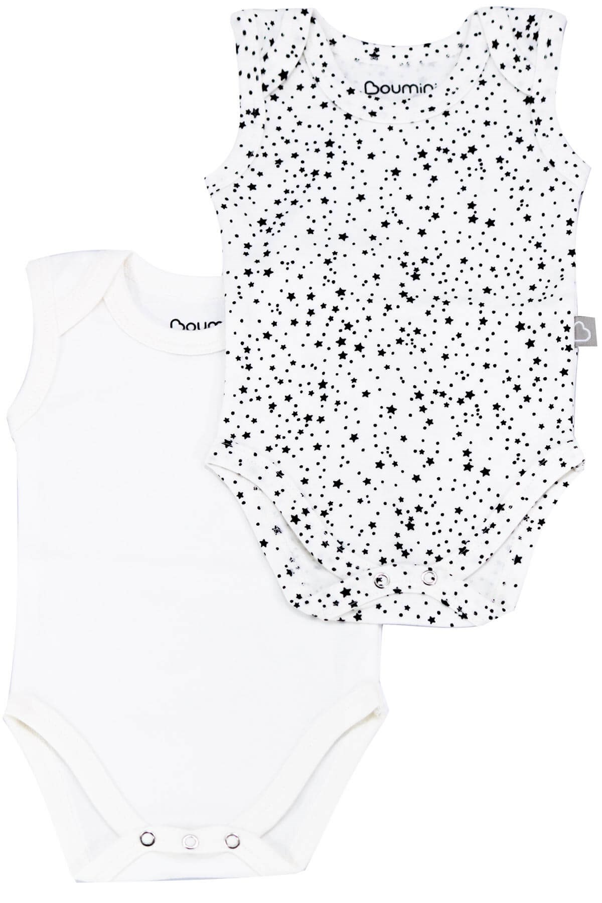 Body&Zıbın Boumini 2'li Bebek Kolsuz Body Seti Yıldız Tozu Boumini