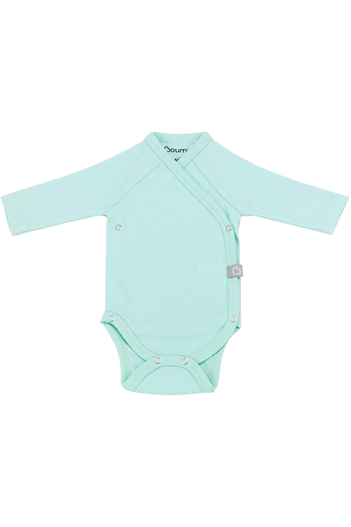 Body&Zıbın Boumini Kruvaze Body Uzun Kollu Çıtçıtlı Badi Mint Boumini