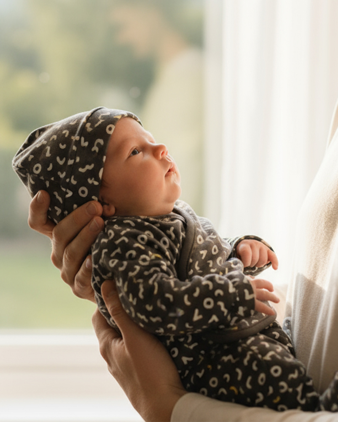BouminiBoumini %100 Pamuk Bebek 5'li Hastane Çıkış Seti Memphis AntrasitHastane Çıkış Setleri