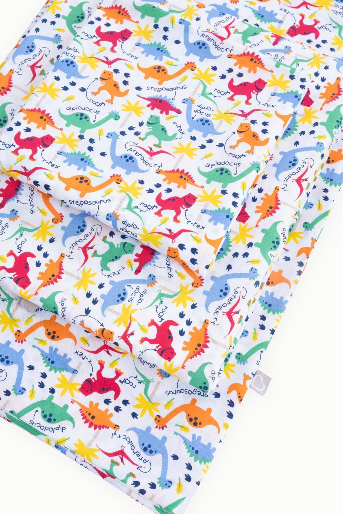 BouminiBoumini % 100 Pamuk Bebek Nevresim Takımı Renkli DinozorlarNevresim Takımları