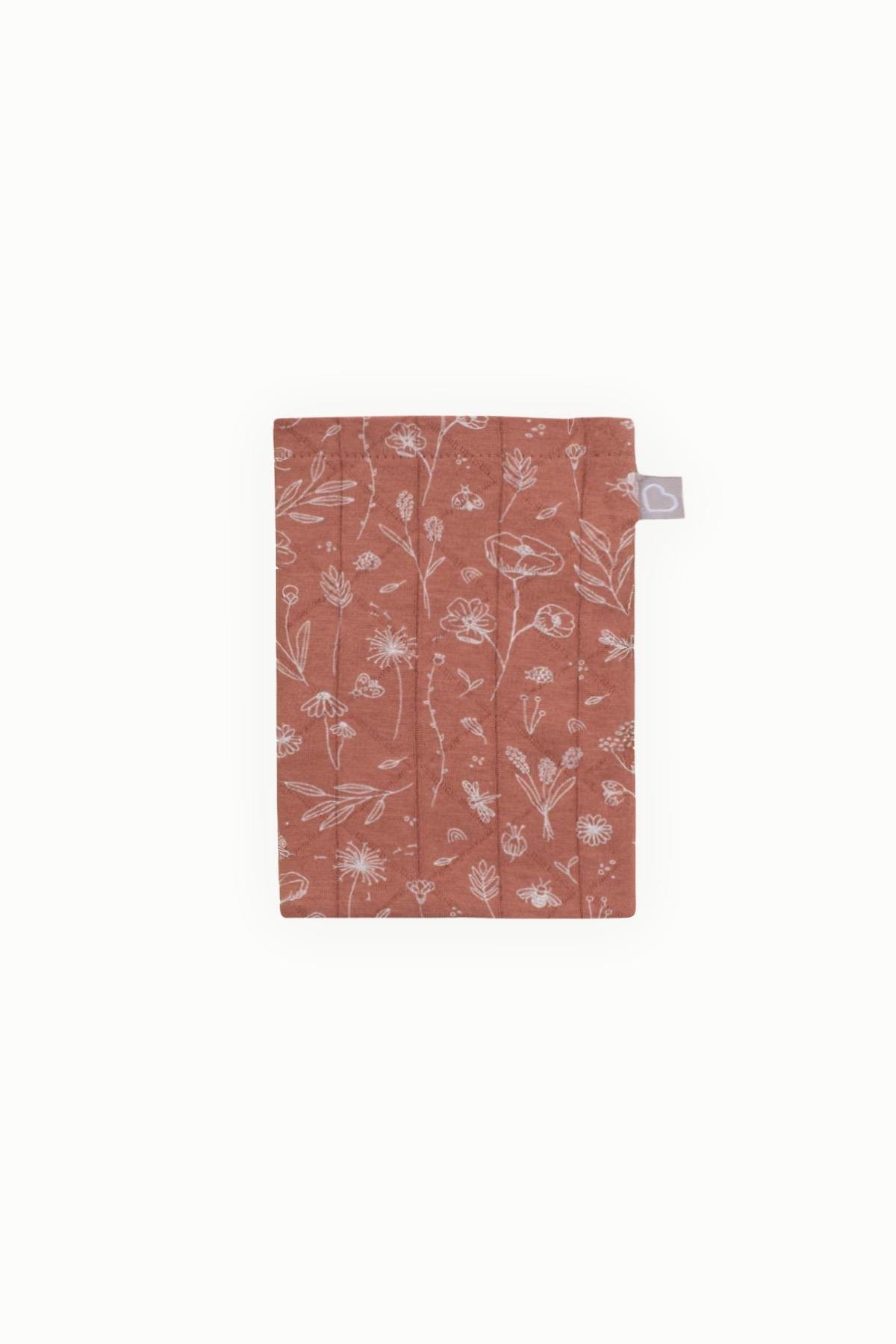 BouminiBoumini Bebek Müslin Kese Bahar Çiçekli KiremitHavlu & Bornoz