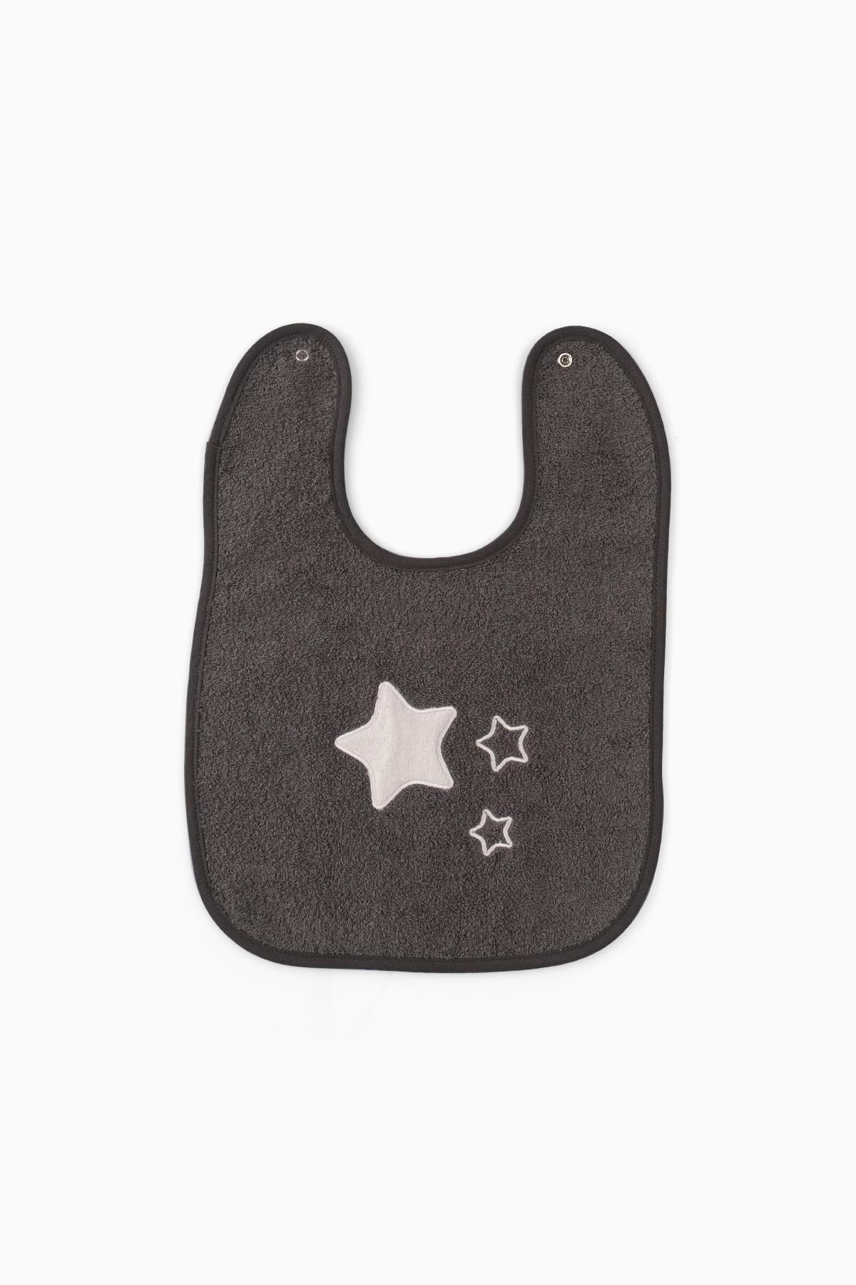 Büyük Boy Havlu Mama Önlüğü 27x37 cm 3 Yıldız Nakışlı Antrasit | Uygun Bebe.comMama Önlükleri Büyük Boy Havlu Mama Önlüğü 27x37 cm 3 Yıldız Nakışlı Antrasit Uygun Bebe