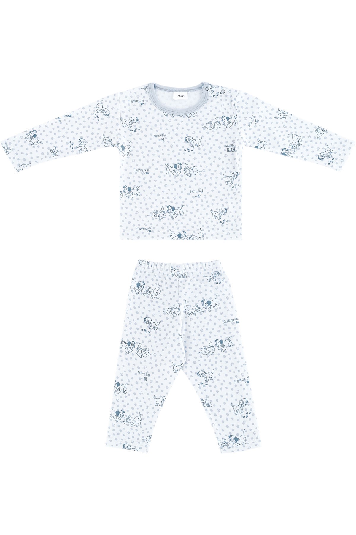 Dalmaçyalı Desenli Bebek Pijama Takımı