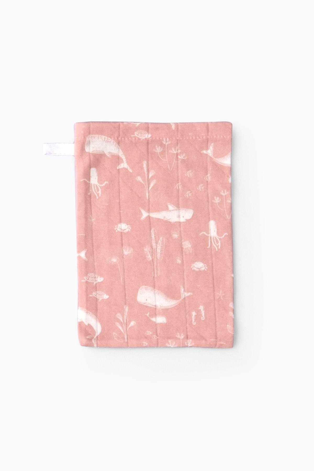 Bebek Müslin Kese Balık Desenli Pembe