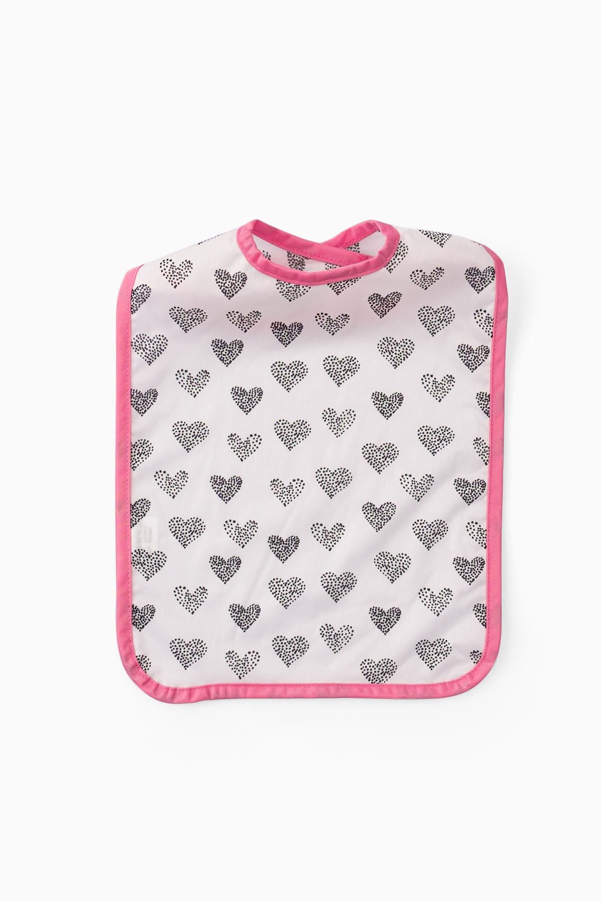 Sıvı Geçirmez Mama Önlüğü 42x26 cm Kalpler Pembe | Uygun Bebe.comMama Önlükleri Sıvı Geçirmez Mama Önlüğü 42x26 cm Kalpler Pembe Uygun Bebe