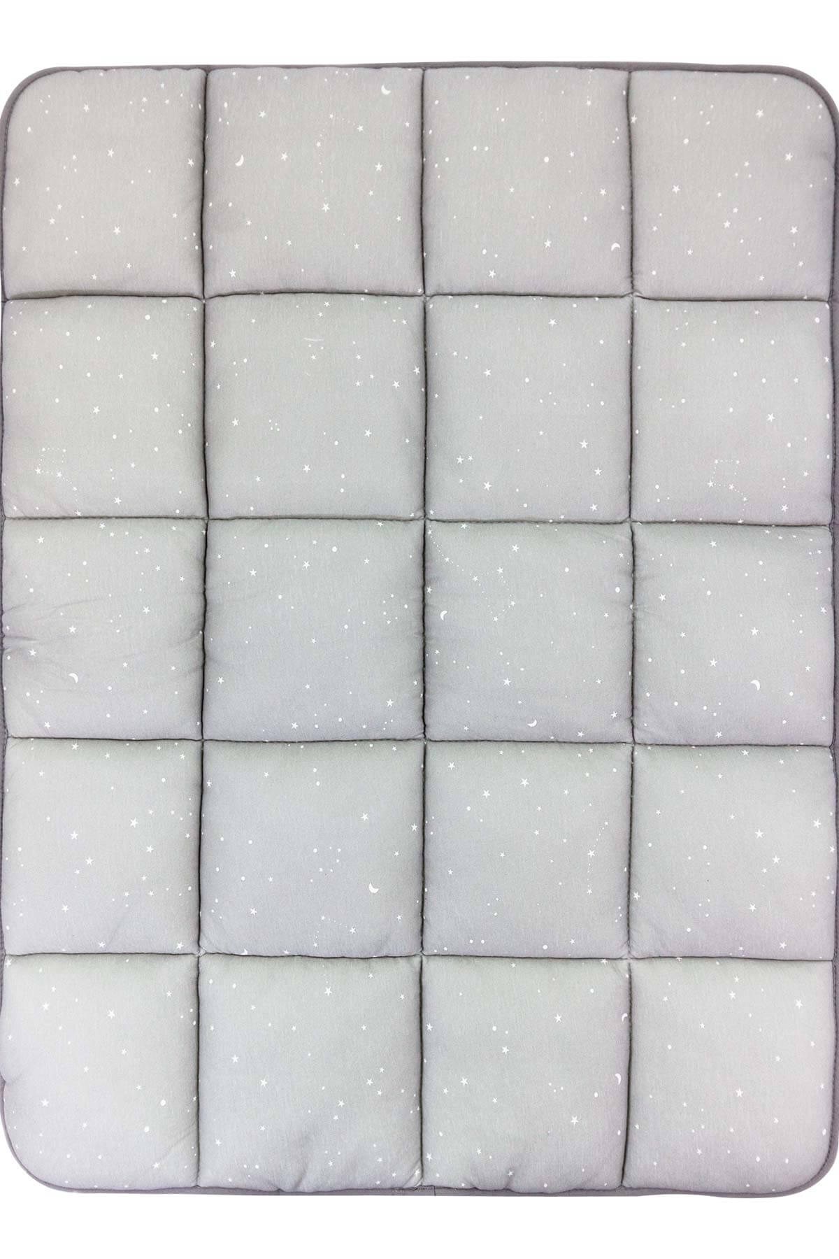 Yıldızlı Emekleme Minderi 75x95 cm Bebek Oyun Minderi Çift Taraflı GriBebek Emekleme Minderi Yıldızlı Emekleme Minderi 75x95 cm Bebek Oyun Minderi Çift Taraflı Gri Uygun Bebe