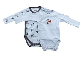Sincap & Tilki Erkek Bebek İkili Uzun Kollu Çıtçıtlı Body