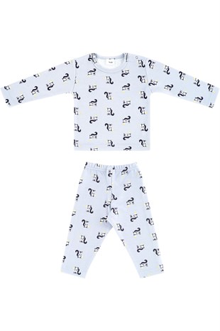 Sincap Desenli Bebek Pijama Takımı