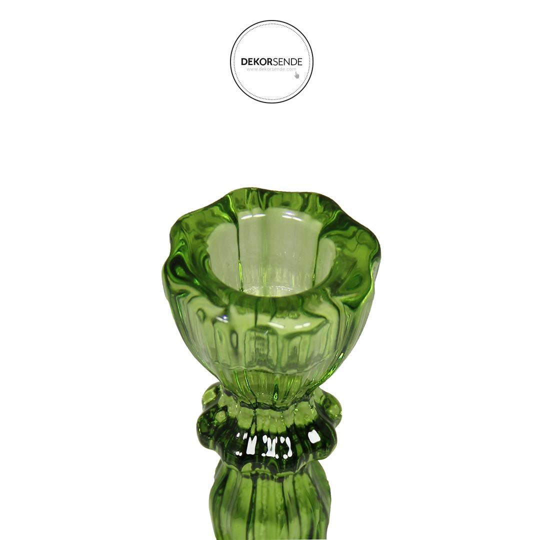 Dekor Şamdan Yeşil