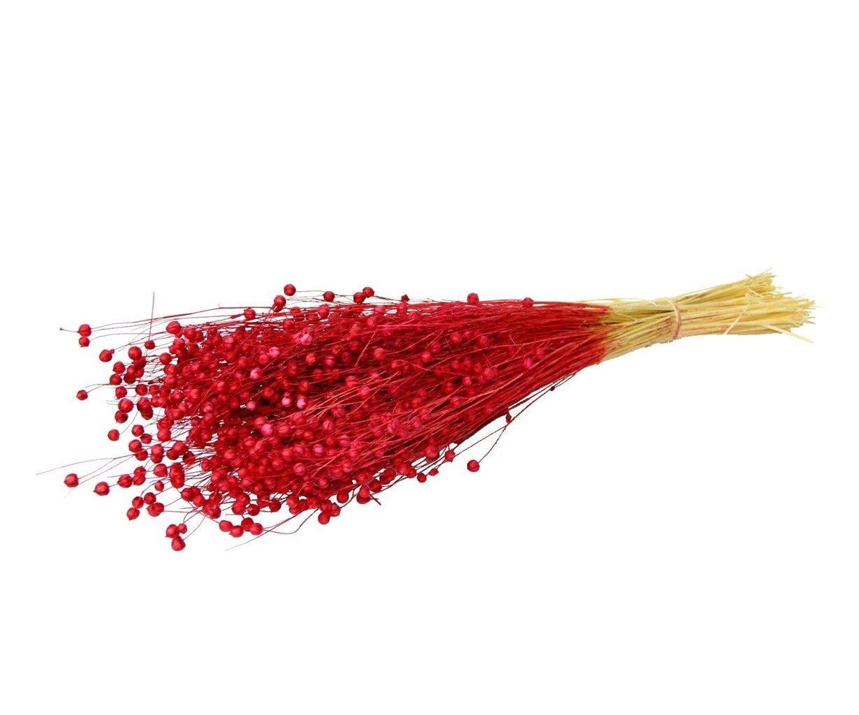 Kurutulmuş Luna (Keten) Demet Kırmızı
