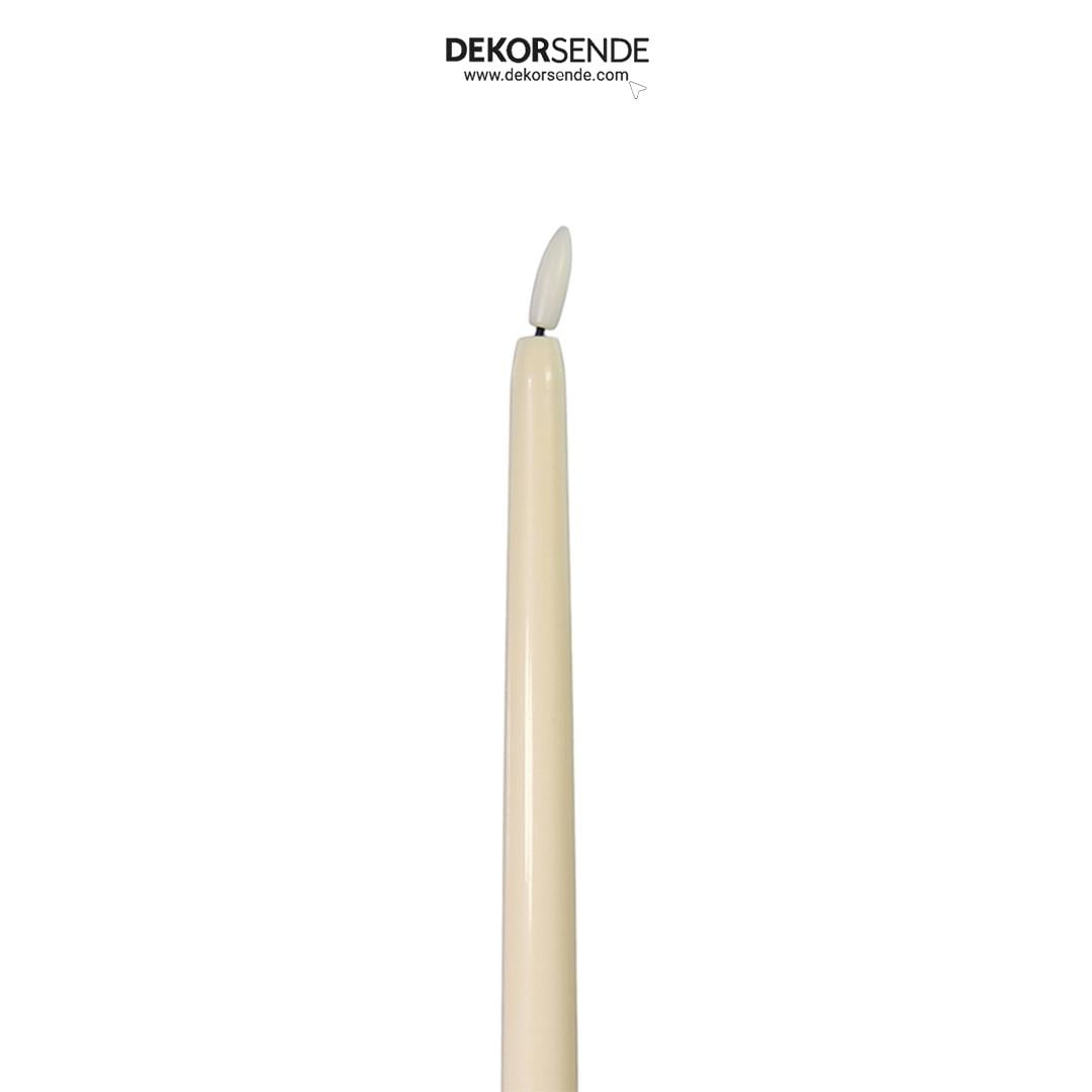 Lüks Pilli Mum Krem 33 cm