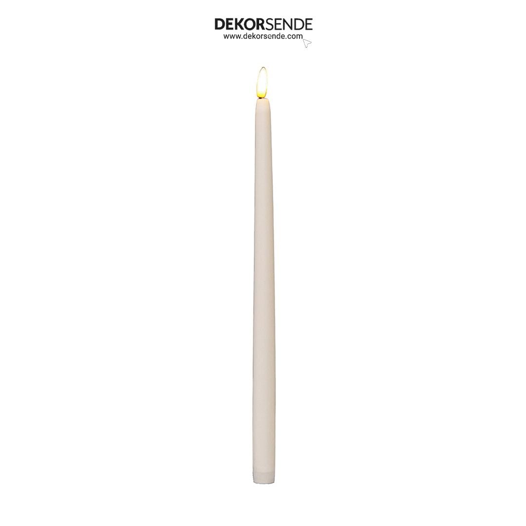 Lüks Pilli Mum Krem 33 cm