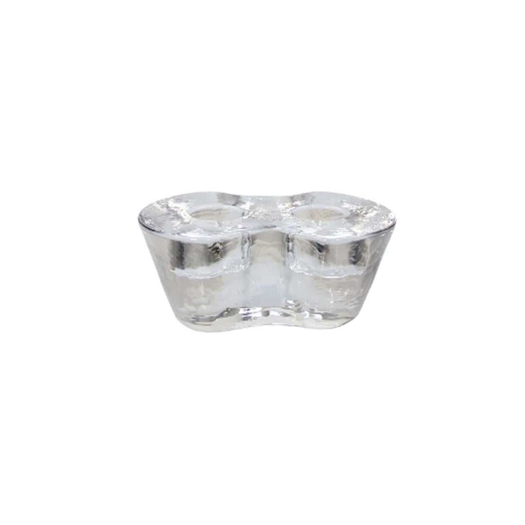 Mumluk İkili Şeffaf Cam 10x4 cm